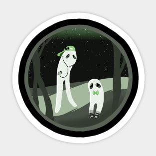 Modern Cryptids: Fashionable Nightwalkers Sticker